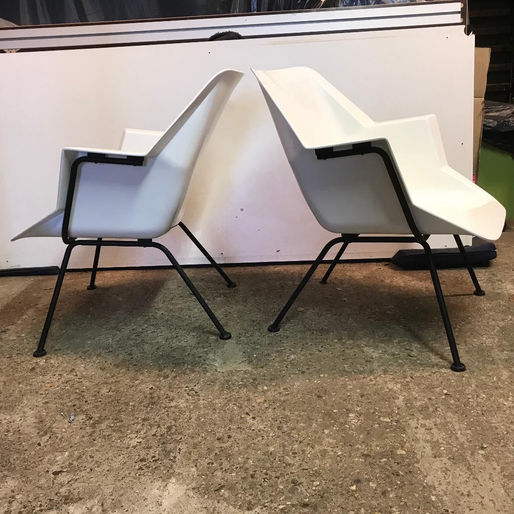 2 IZGS Gispen 416 fauteuil chair kuipstoel stoel, 75 tot 100 cm, Ophalen of Verzenden, Zo goed als nieuw, Nvt