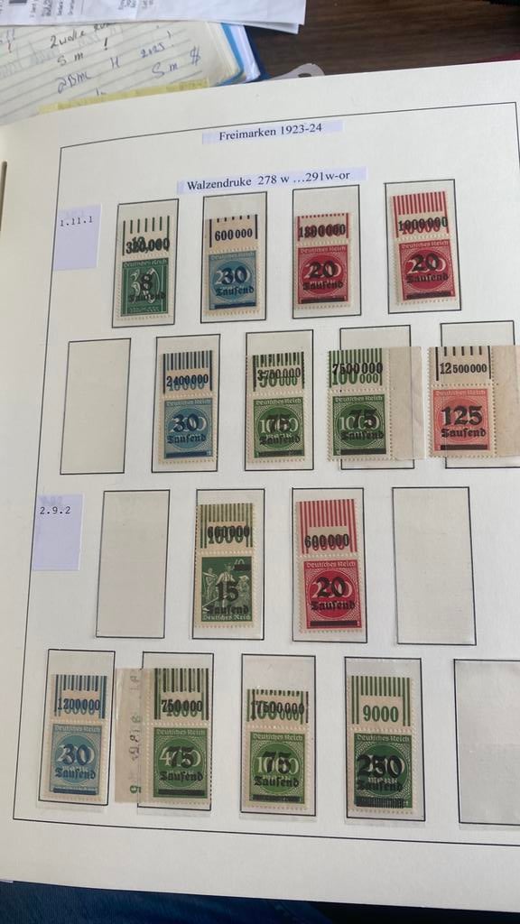 Duitse Rijk postfris WOR tussen 278 en 291, Postzegels en Munten, Ophalen of Verzenden, Duitse Keizerrijk