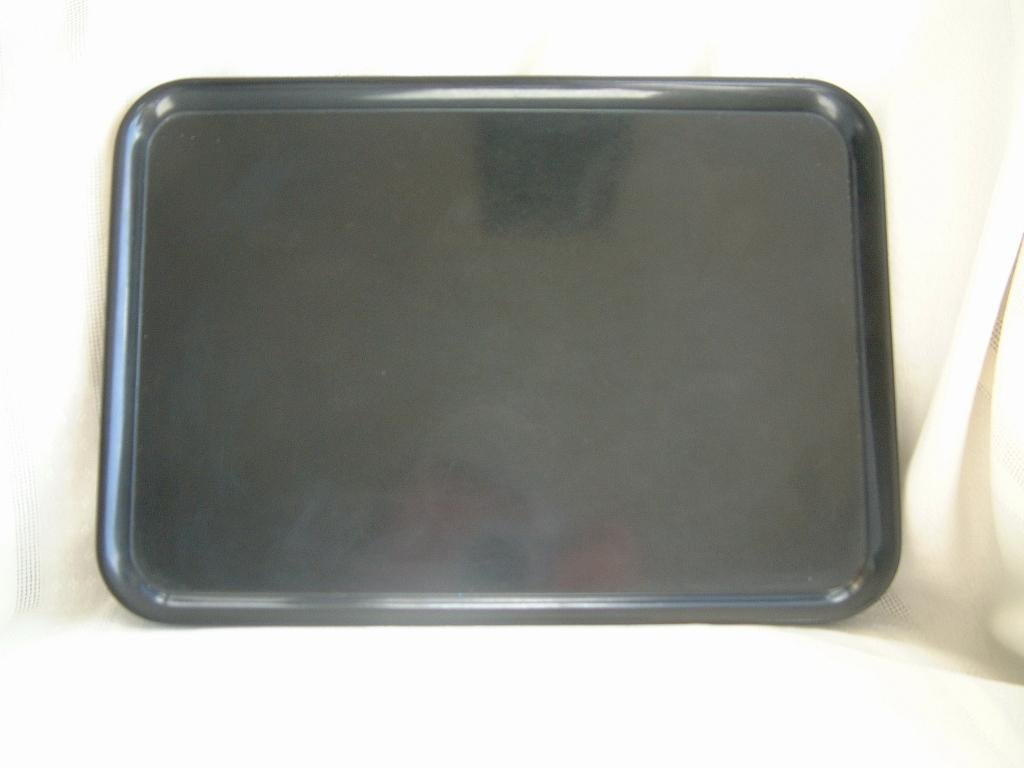 gaaf oud zwart bakeliet bakelite dienblad nr 5, Huis en Inrichting, Ophalen of Verzenden, Rond, Overige materialen