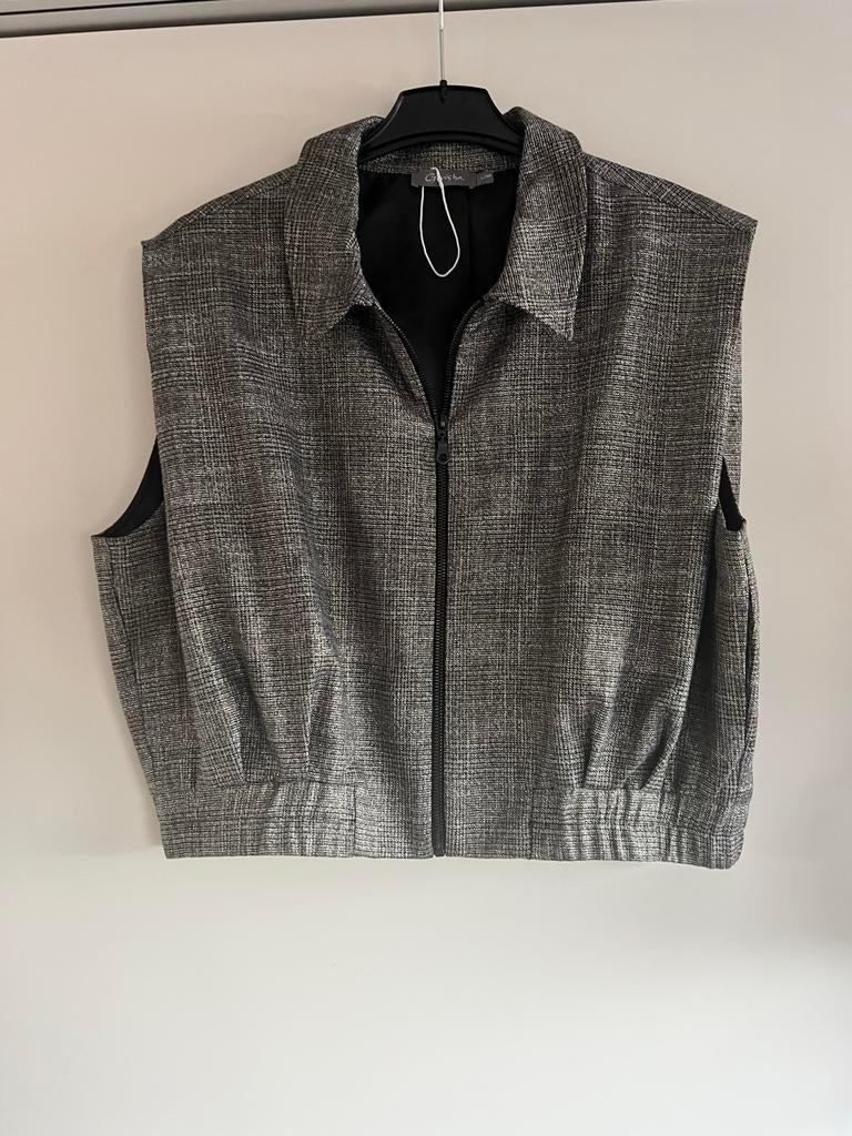 Geisha Gilet -, Kleding | Dames, Bodywarmers, Ophalen of Verzenden, Nieuw, Maat 42/44 (L), Grijs