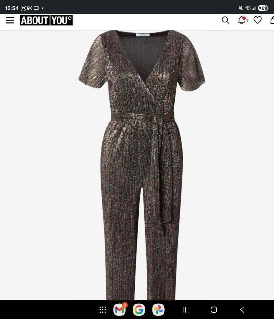 Jumpsuit, Maat 38/40 (M), ABOUT YOU, Zwart, Nieuw