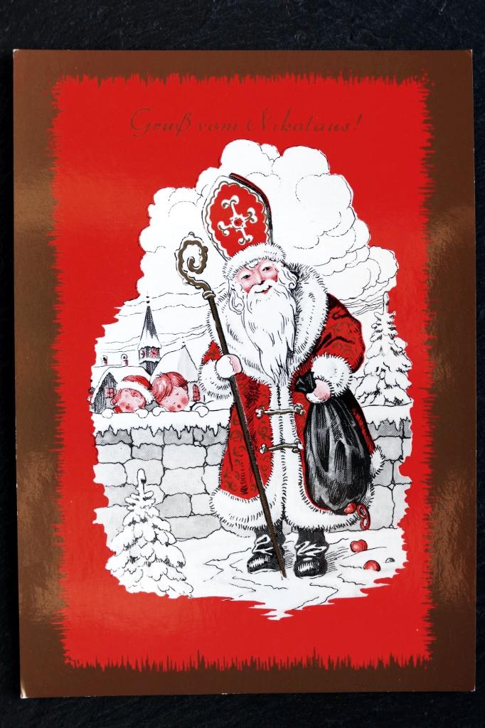 Gruss vom Nikolaus (Sinterklaas), Verzenden, 1960 tot 1980, Ongelopen, Feest(dag)