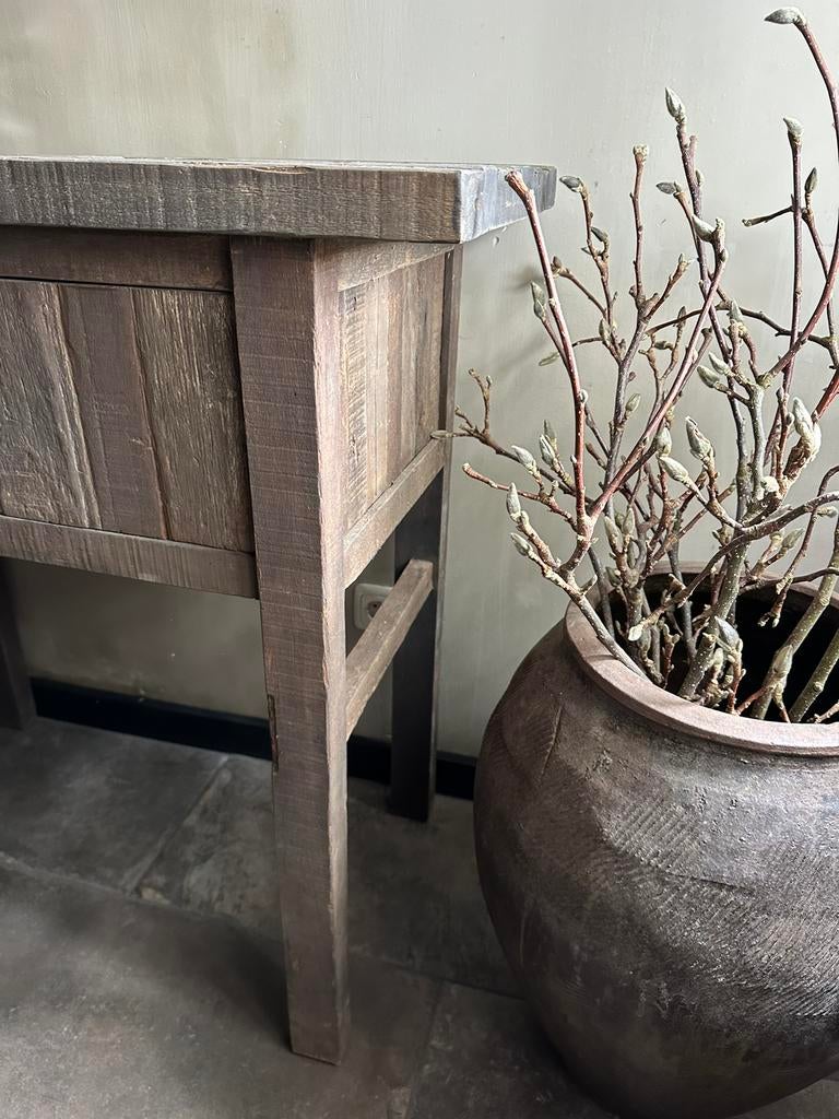 Sidetable Driftwood met deurtjes, Ophalen of Verzenden, Nieuw, 25 tot 50 cm, Rechthoekig