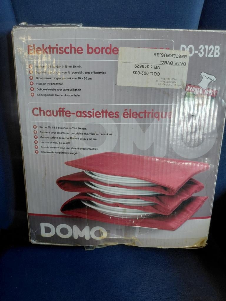 Elektrische Bordenwarmer Domo DO-312B, Ophalen of Verzenden, Gebruikt