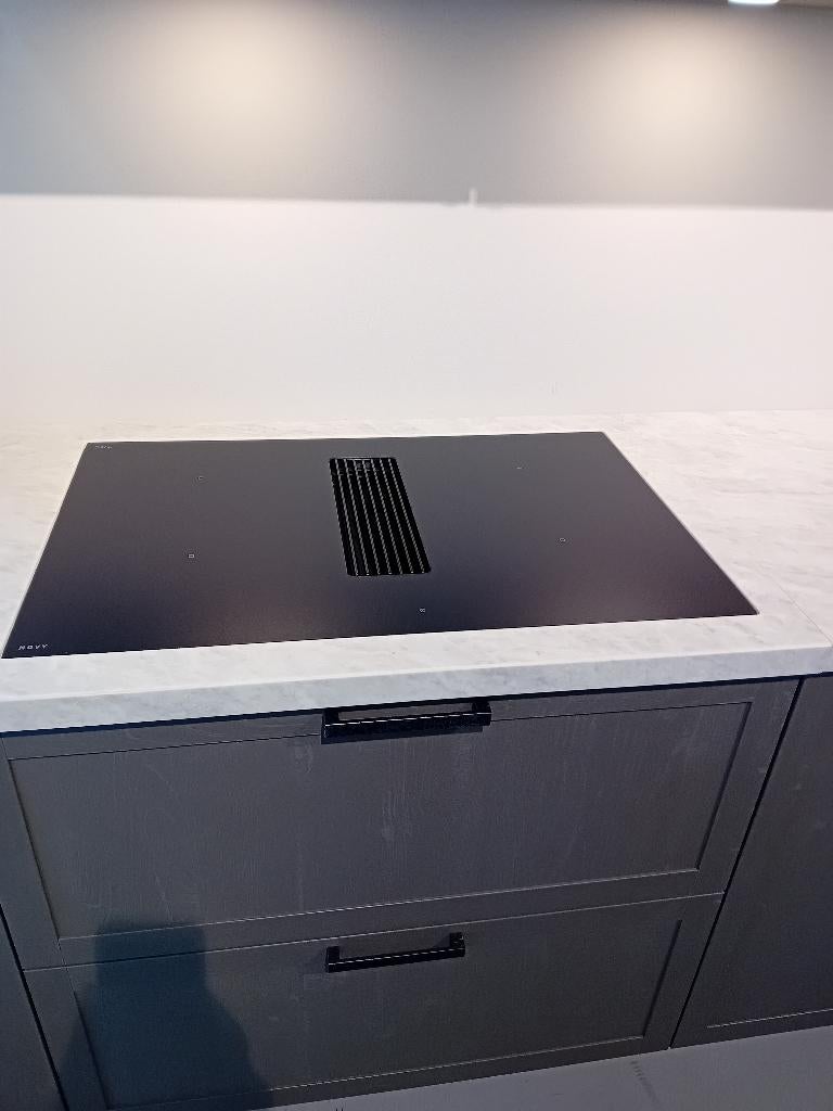 Novy easy 1861-G1 inductie kookplaat met afzuiging in mat, Huis en Inrichting, Ophalen, Nieuw