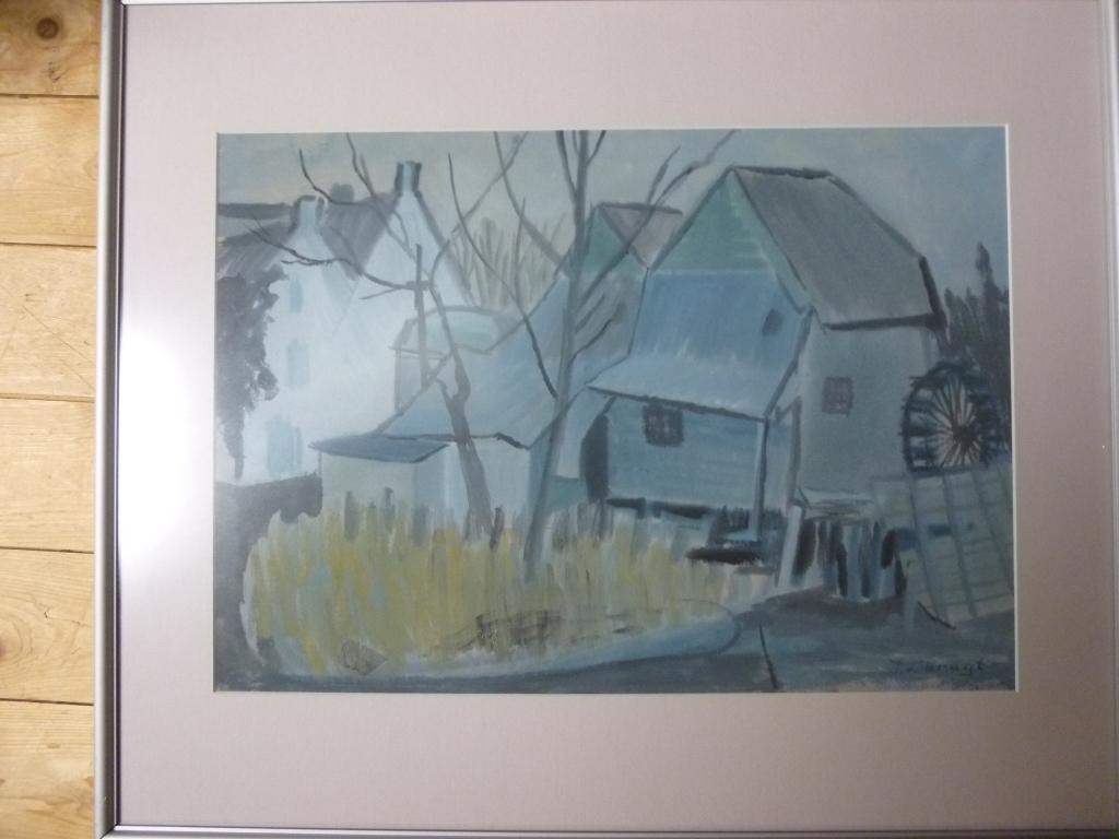 Tonnie van Bragt Watermolen Jeker Limburg, Antiek en Kunst, Kunst | Schilderijen | Modern, Ophalen of Verzenden