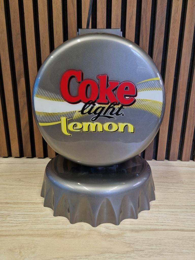 Vintage cola Coke Light Lemon lichtbak reclame Coca-Cola, Verzamelen, Merken en Reclamevoorwerpen, Zo goed als nieuw, Lichtbak of (neon) lamp