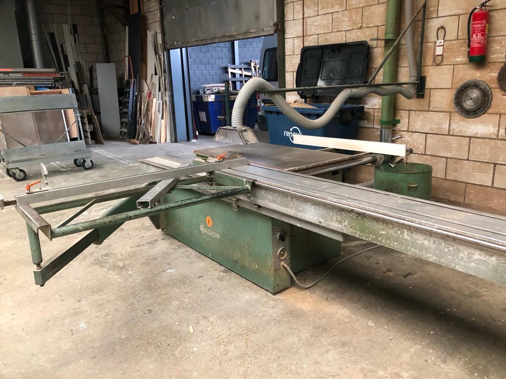 Altendorf zaagtafel, Doe-het-zelf en Verbouw, Gereedschap | Zaagmachines, Ophalen, Gebruikt, 70 mm of meer, Afkortzaag