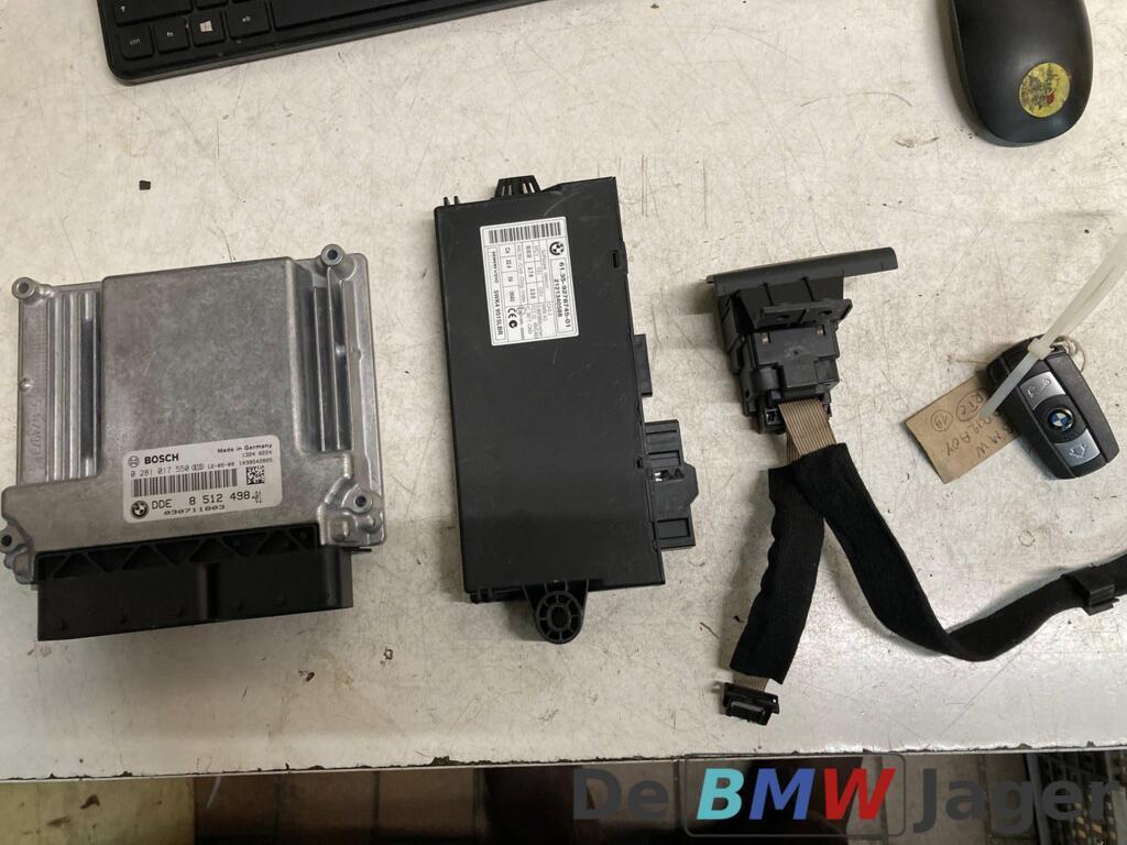 DDE module + Cas Module + sleutel BMW E8X E9X 20D 8512498, Auto-onderdelen, Gebruikt, Ophalen of Verzenden, BMW, BMW