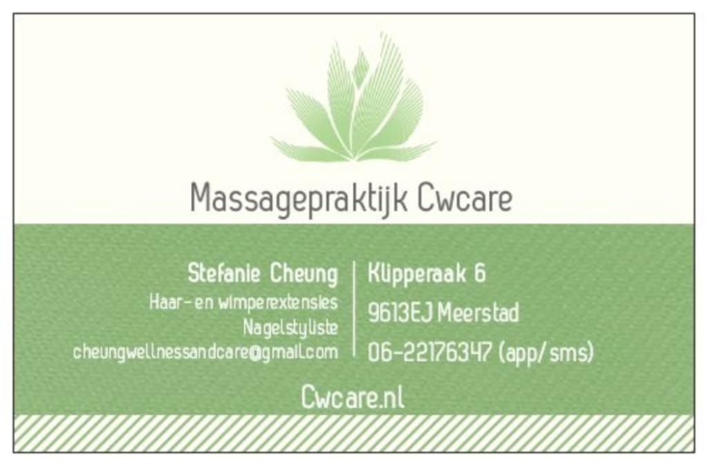Cwcare extensions massage nagels ontharing Meerstad, Komt aan huis, Overige