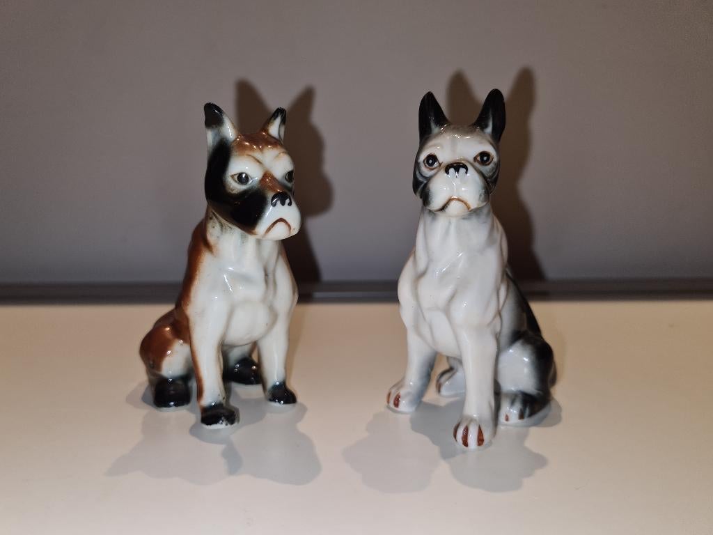 Vintage Boxer beeldjes, Ophalen of Verzenden, Zo goed als nieuw, Dier