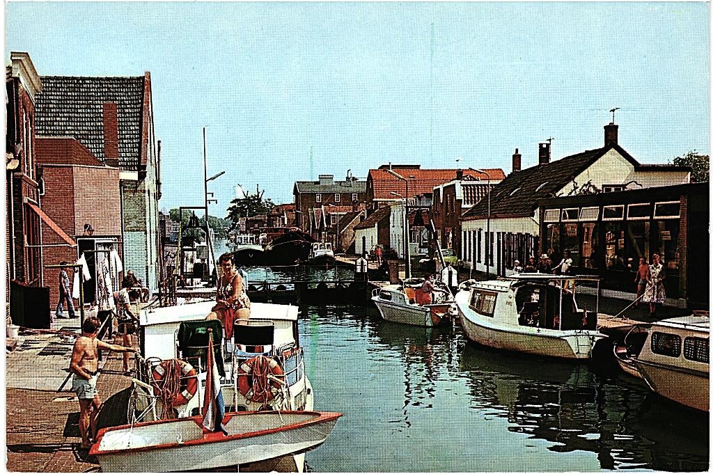 914178 Bodegraven ZH 80+ De Sluis Gelopen met postzegel