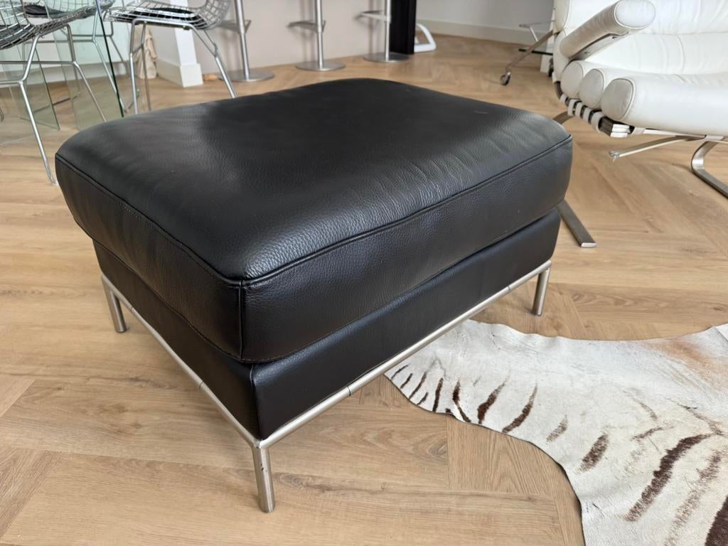 Ikea Fullero poef / hocker, Huis en Inrichting, Ophalen, Zo goed als nieuw, Rechthoekig, Leer