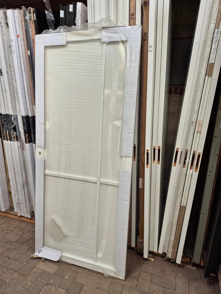 93x211,5cm binnendeur opdek rechts staallook wit dicht XB1, Ophalen, Cando, 80 tot 100 cm, .