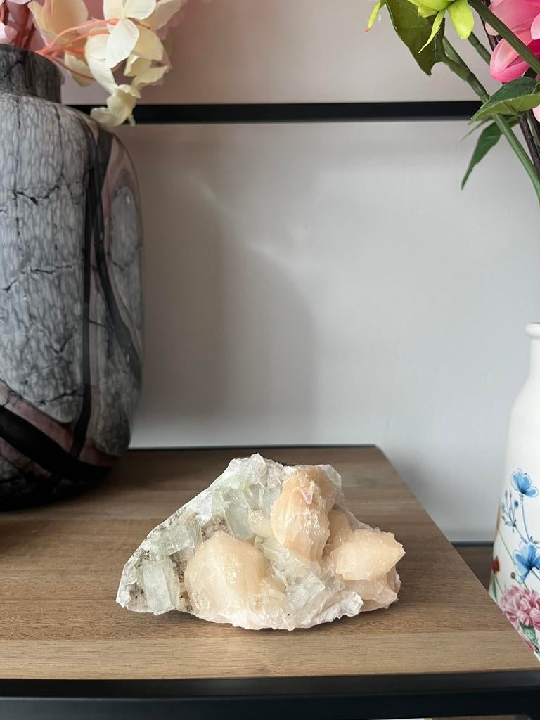 Apofyliet met stilbiet - klein, Ophalen of Verzenden, Mineraal