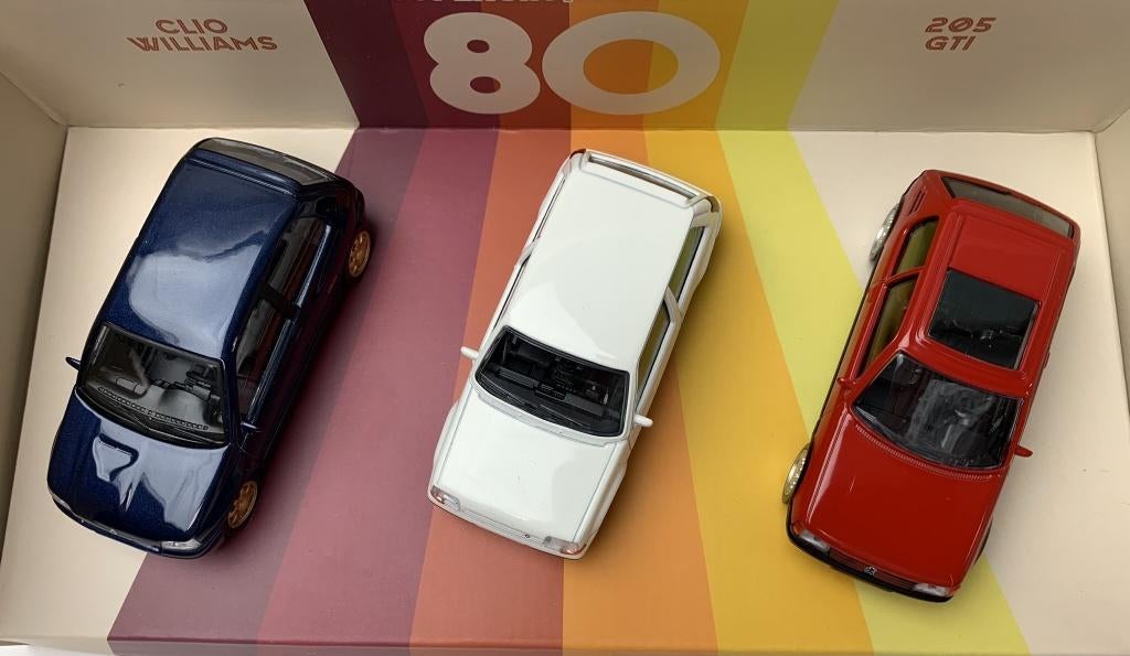 Norev 1:43 Set Renault Clio Wil., Supercinq, Peugeot 205 GTI, -, Nieuw, Norev, Ophalen of Verzenden