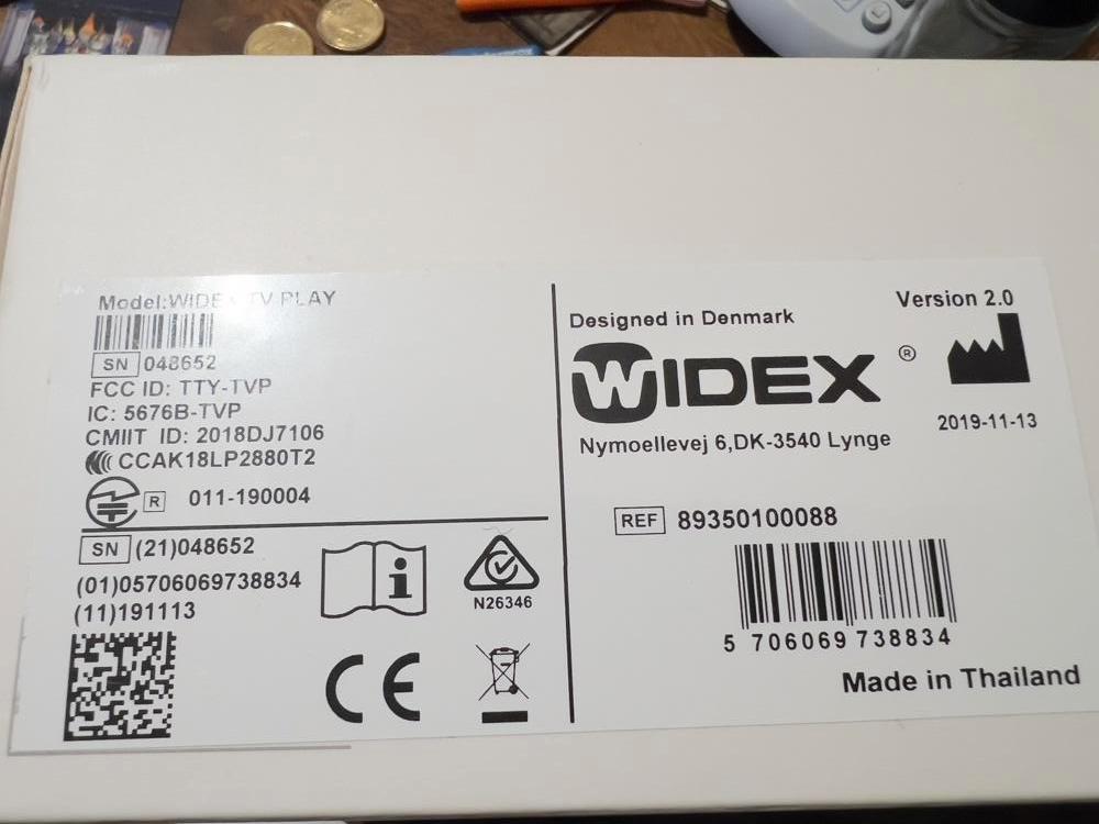 WIDEX TV PLAY en WIDEX SOUND ASSIST, Ophalen of Verzenden, Zo goed als nieuw