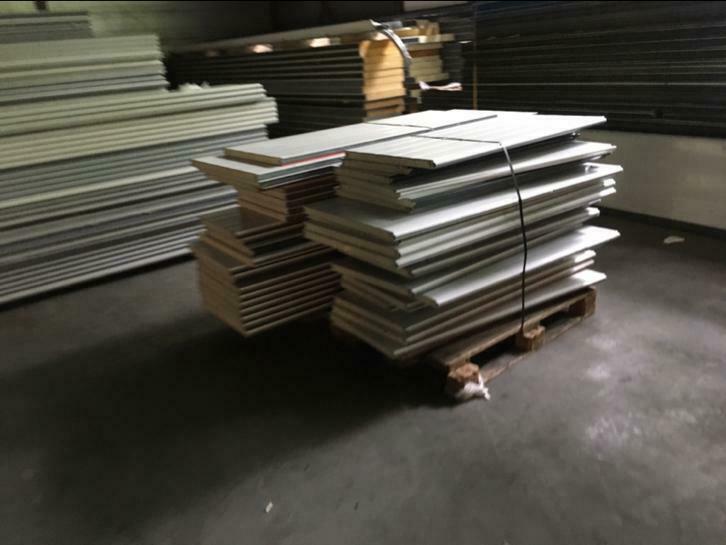 Partij handel sandwichpanelen A kwaliteit 40mm, Doe-het-zelf en Verbouw, Platen en Panelen, Ophalen, Zo goed als nieuw