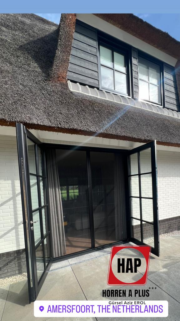 PLISSE HORDEUR EN HORREN - GORDIJNEN VANAF 70 EURO, 80 tot 100 cm, Hordeur, Ophalen of Verzenden, Zo goed als nieuw