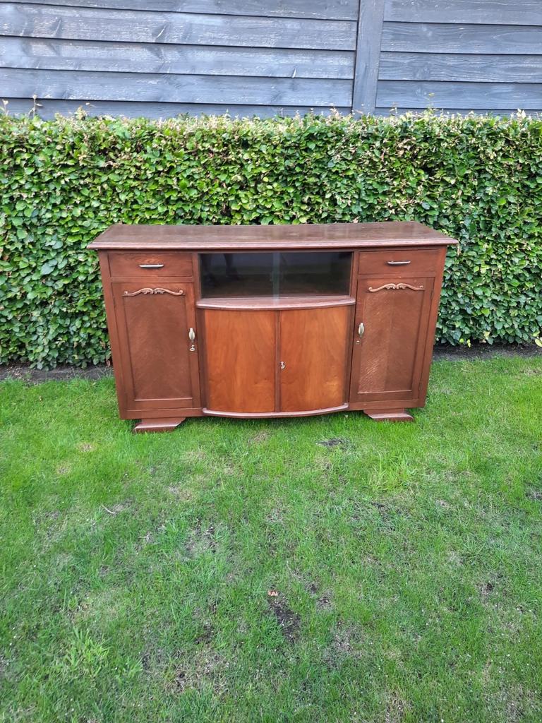 Vintage Dressoir met Deuren en Lades, Huis en Inrichting, Kasten | Buffetkasten, Ophalen, Gebruikt, 150 tot 200 cm, Minder dan 100 cm