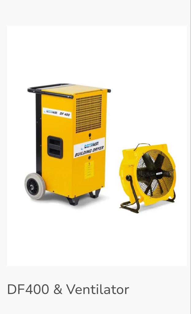 Bouwdroger huren. Goedkoopste in de regio! Gratis transport*, Ophalen of Verzenden, Zo goed als nieuw, Ventilator