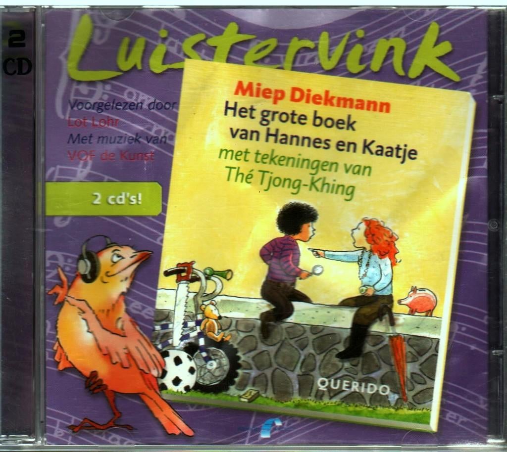 Luistervink # Miep Diekman - Het grote boek van Hannes en Ka, Ophalen of Verzenden, Cd, Kind