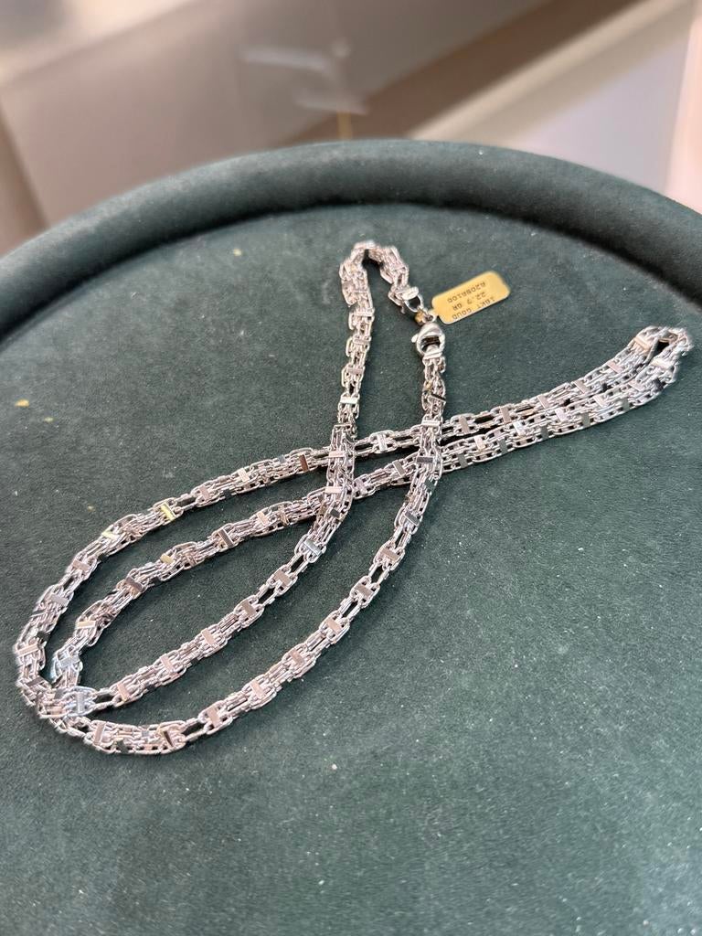 18KT Wit Goud - 22.7 Gram - Ketting - MAGNUM - Herenketting, Ophalen, Nieuw, Goud, Goud