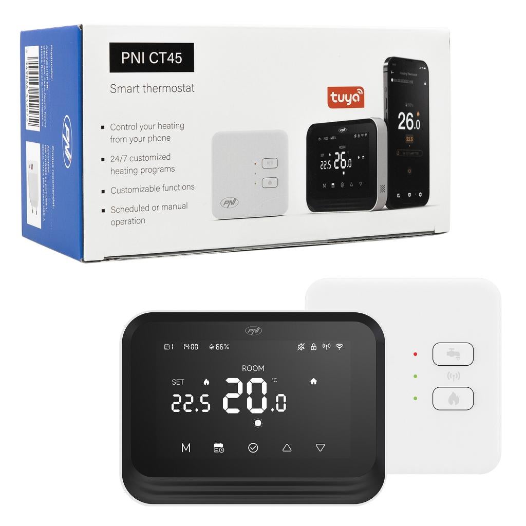 PNI CT45 Luxe Draadloze Smart Thermostaat, Ophalen of Verzenden, Slimme thermostaat, Nieuw