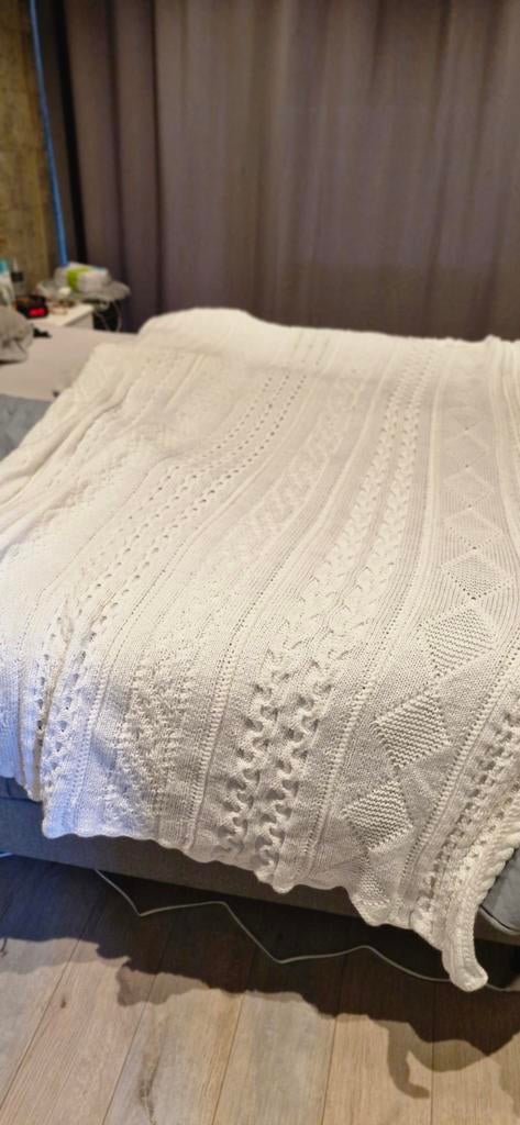 Mooie Sprei - 240x180 cm, Ophalen, Wit, Tweepersoons, Deken of Dekbed