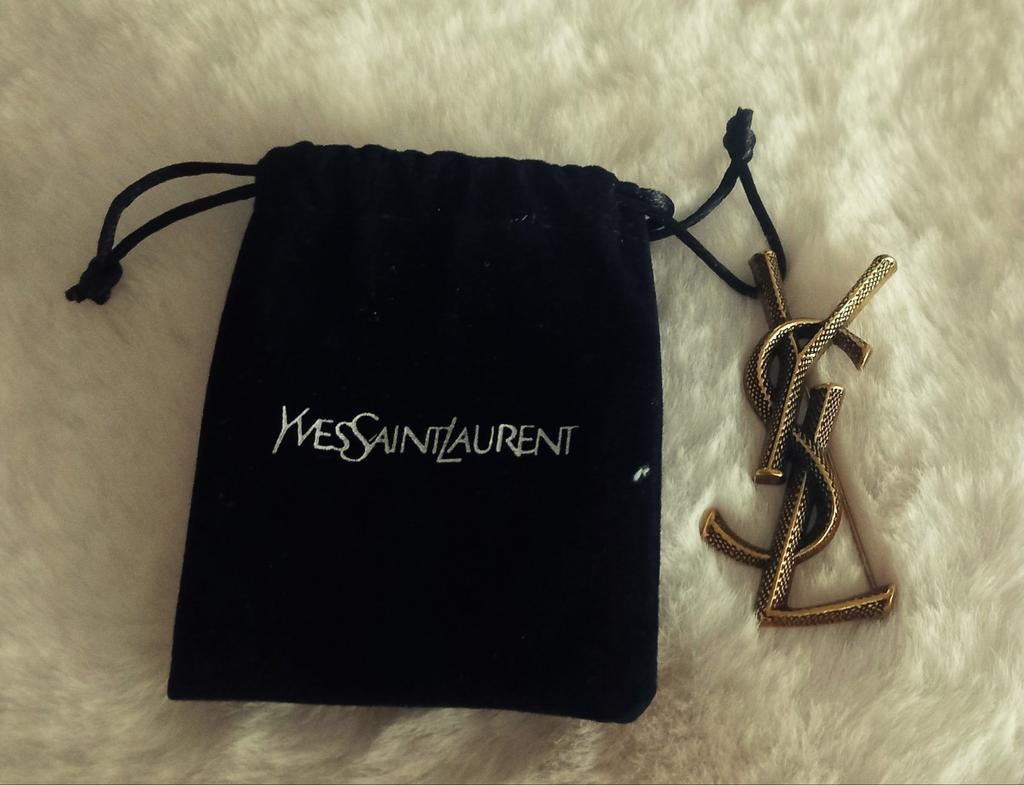 Originele Yves Saint Laurent Broche, Sieraden, Tassen en Uiterlijk, Broches, Overige materialen, Ophalen of Verzenden, Zo goed als nieuw