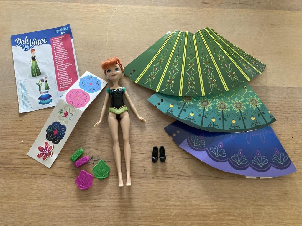 Doh-Vinci set Anna Frozen (excl. pistool/klei), Ophalen of Verzenden, Zo goed als nieuw, Knutselen