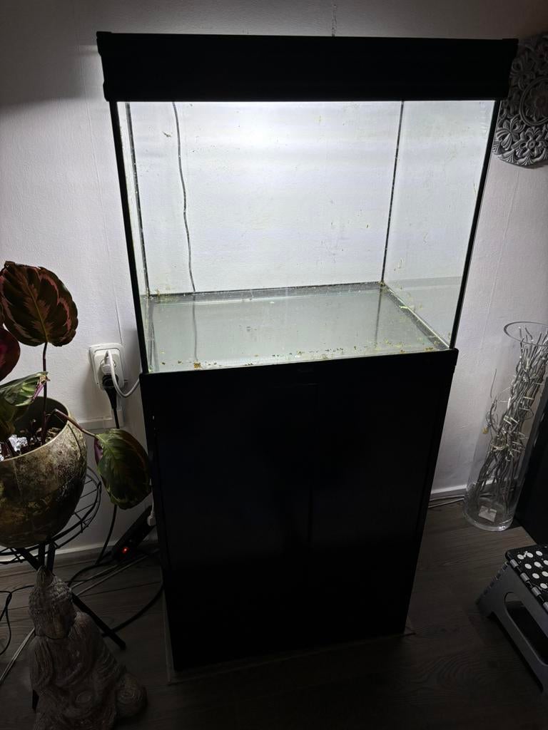 Aquarium+ kast en toebehoren., Dieren en Toebehoren, Vissen | Aquaria en Toebehoren, Ophalen, Gebruikt, Leeg aquarium