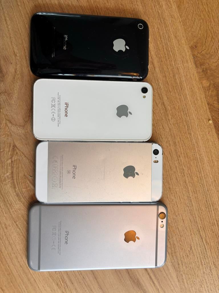 Diverse iPhones - Oude modellen, Telecommunicatie, Mobiele telefoons | Apple iPhone, Gebruikt, 16 GB, Overige modellen, Zwart