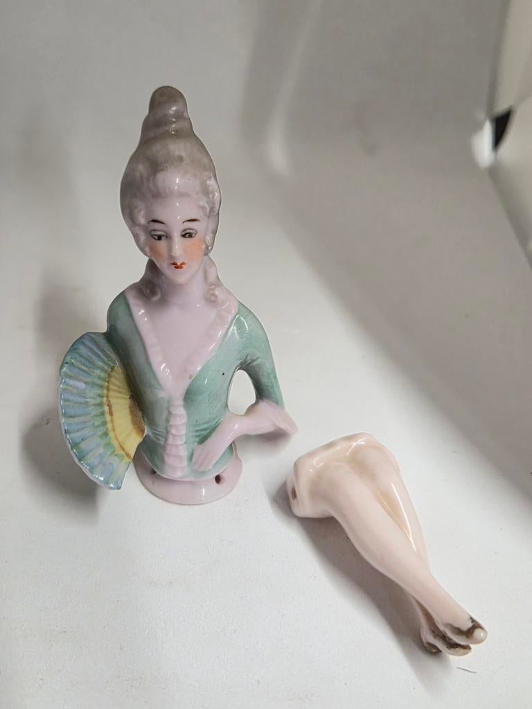 Vintage Halfdoll Dame met Losse Benen, Ophalen of Verzenden