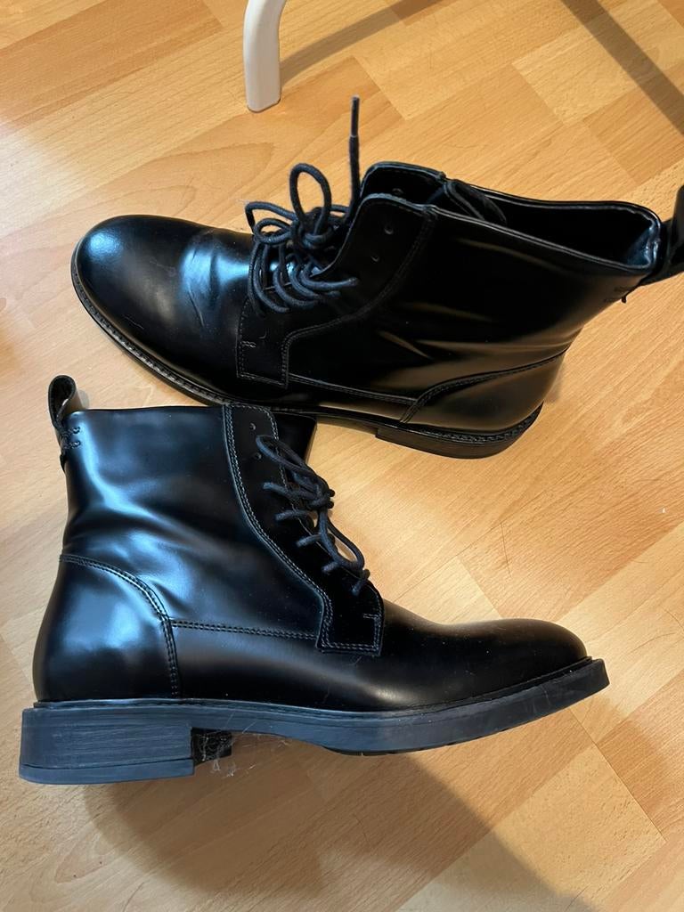 Leren laarzen sissy-boy boots zwart maat 42, Kleding | Dames, Ophalen of Verzenden, Zo goed als nieuw, Zwart, Hoge laarzen