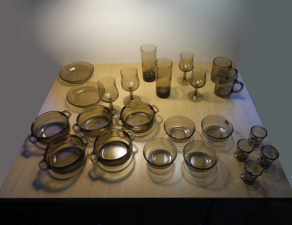 Rookglas Arcoroc France en merkloos, Glas of Glazen, Ophalen of Verzenden, Overige stijlen, Glas