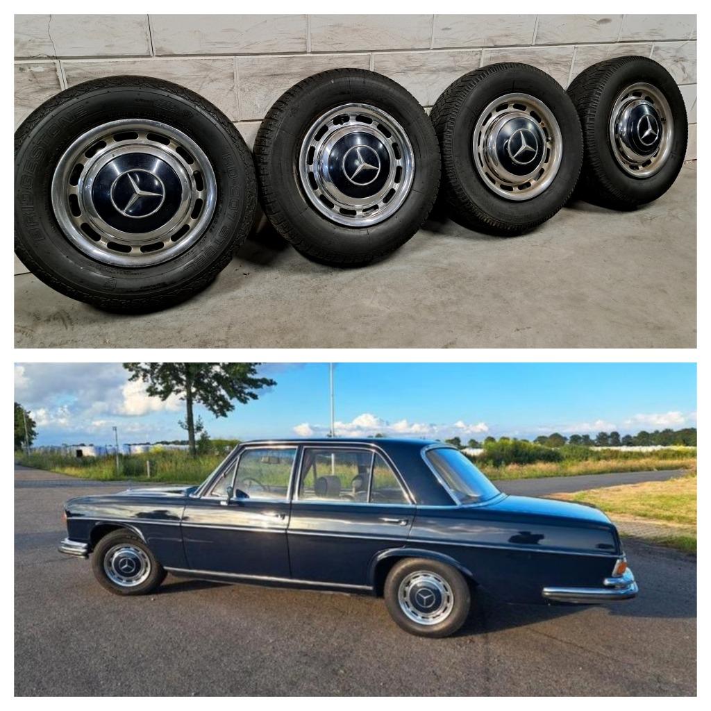 Velgen Mercedes 200-serie W108 W109 W111 W112 W114 uniek!, Auto-onderdelen, Banden en Velgen, Gebruikt, 13 inch, Banden en Velgen