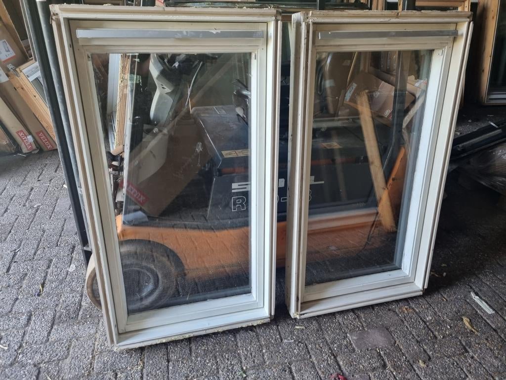 Velux dakramen wit gelakt 78x140 cm bxh, Ophalen of Verzenden, Zo goed als nieuw, Dubbelglas