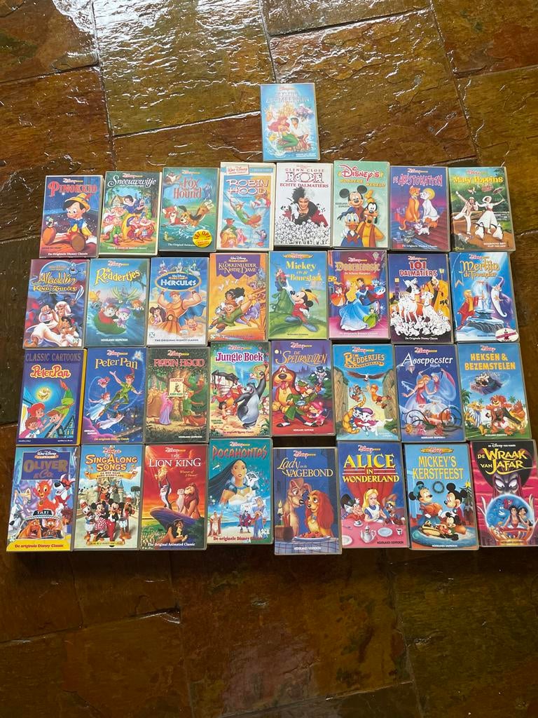 Grote collectie disney videobanden vhs, Alle leeftijden, Ophalen of Verzenden, Gebruikt