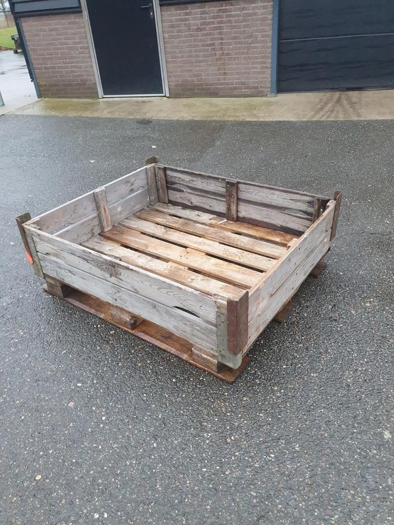 Palletranden palletkist haardhout opslag moestuinbak, Ophalen of Verzenden, Nvt, Nvt, Nvt