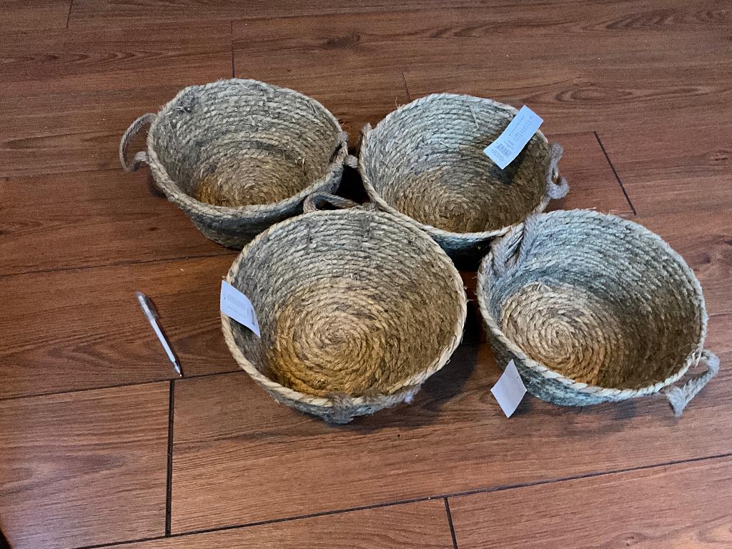 Rieten manden 27x14cm, Ophalen of Verzenden, Nieuw, Rond, Riet