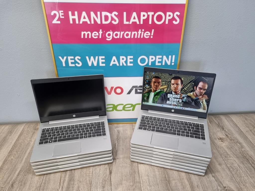 HP Probook 445G6 , Ryzen 5 3500u , 16 GB , 6 mnd garantie, 256 GB, Met videokaart, Qwerty, Refurbished