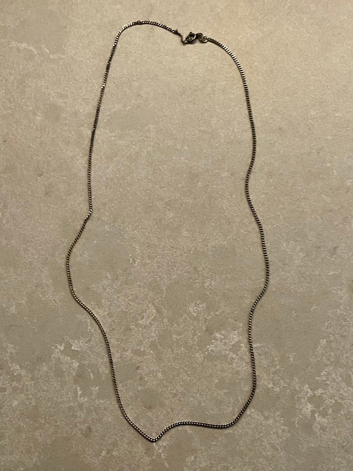 Ketting, Ophalen of Verzenden, Gebruikt, Zilver, Overige materialen