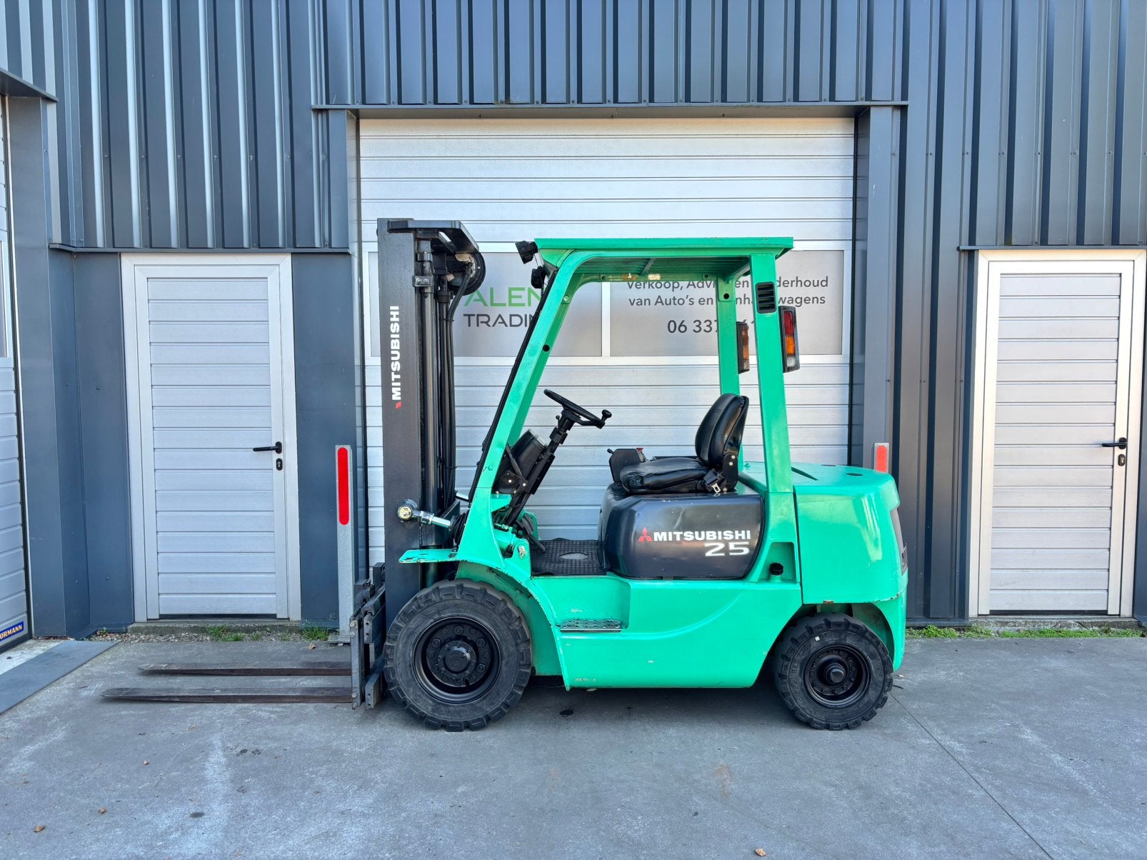 Mitsubishi FD25 Diesel Heftruck Duplomast Freelift Sideshift, Diesel, Heftruck, Ophalen of Verzenden, Mitsubishi