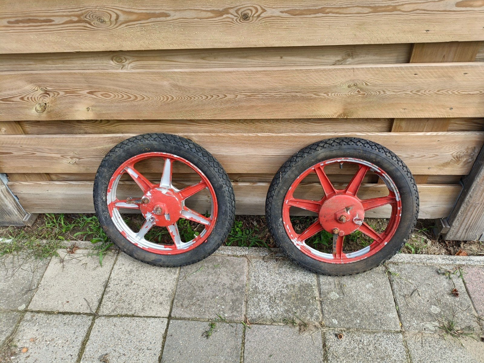 Originele Zündapp 529/530 aluminium ster wielen velgen set, Ophalen of Verzenden, Gebruikt, Overige typen