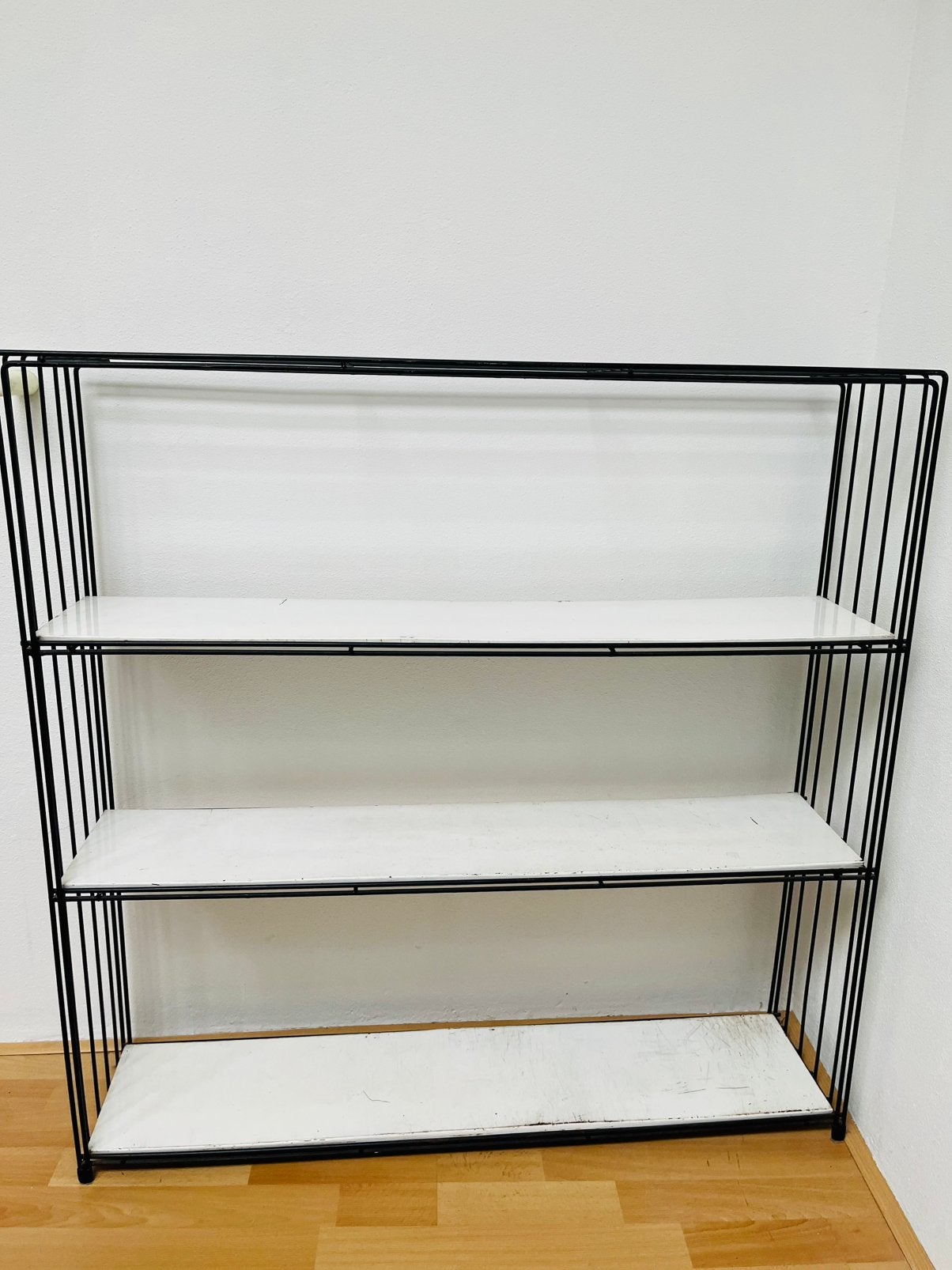 Vintage Pilastro Boekenkast van Tjerk Reijenga - Zwart/Wit, Ophalen, Met plank(en), Minder dan 50 cm, Gebruikt