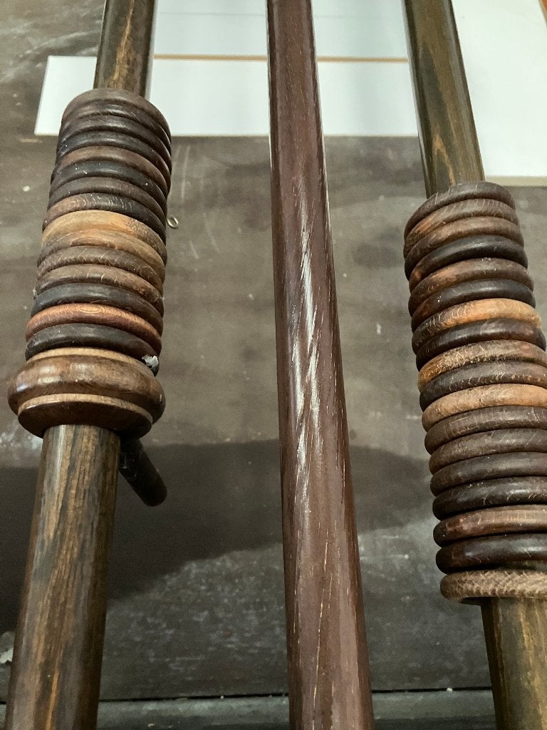 Houten Gordijn Roeden, Ophalen, Met ringen, Gebruikt, Hout