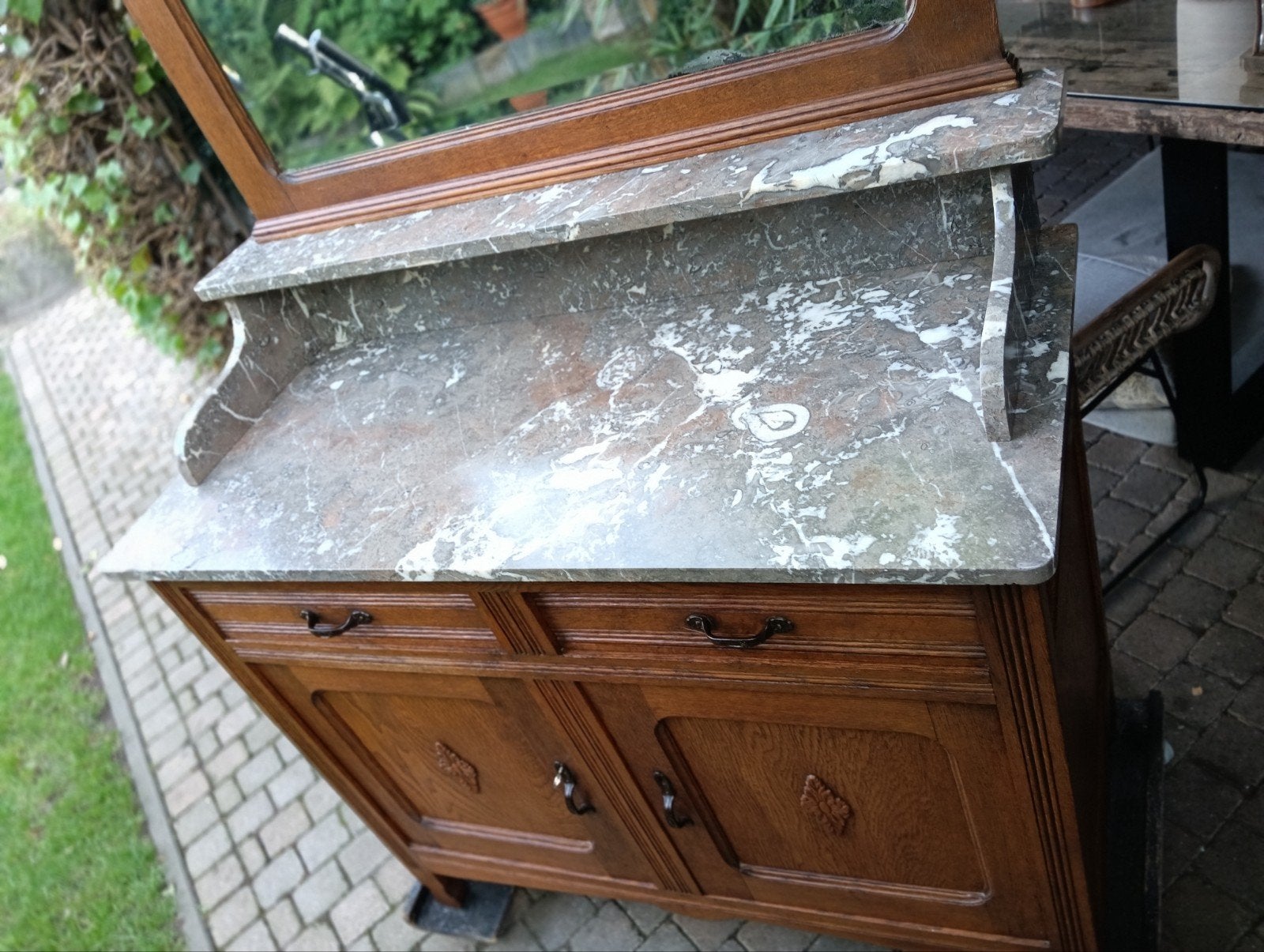 commode badkamermeubel wastafel antieke kast vintage horeca, Ophalen, Metaal, Overige typen