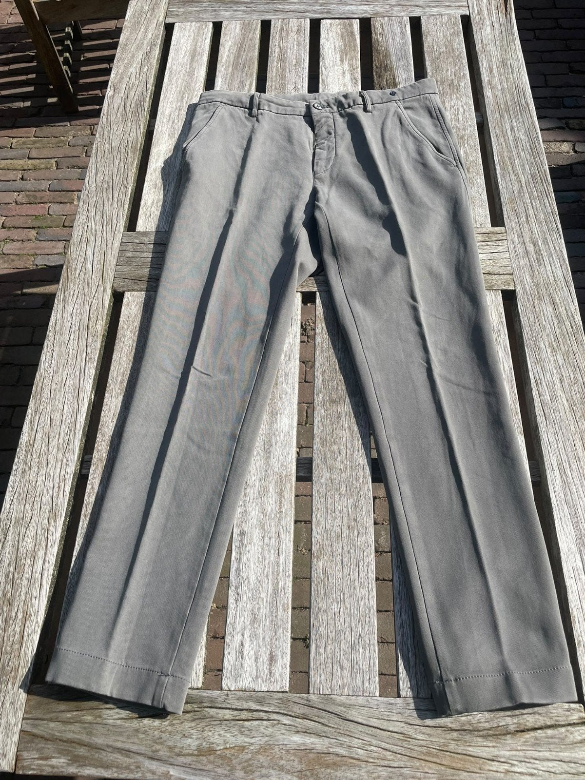 Grijze herenbroek van Mason's, maat 50, Mason's, Zo goed als nieuw, Grijs, Verzenden