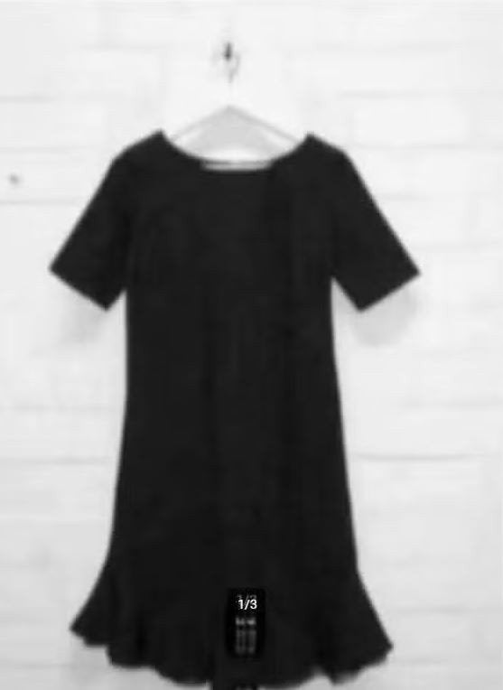Twinset - Mooie Jurk met ruffle rand maat S - Nieuw TWIN SET, Kleding | Dames, Twinset, Verzenden, Zwart, Nieuw
